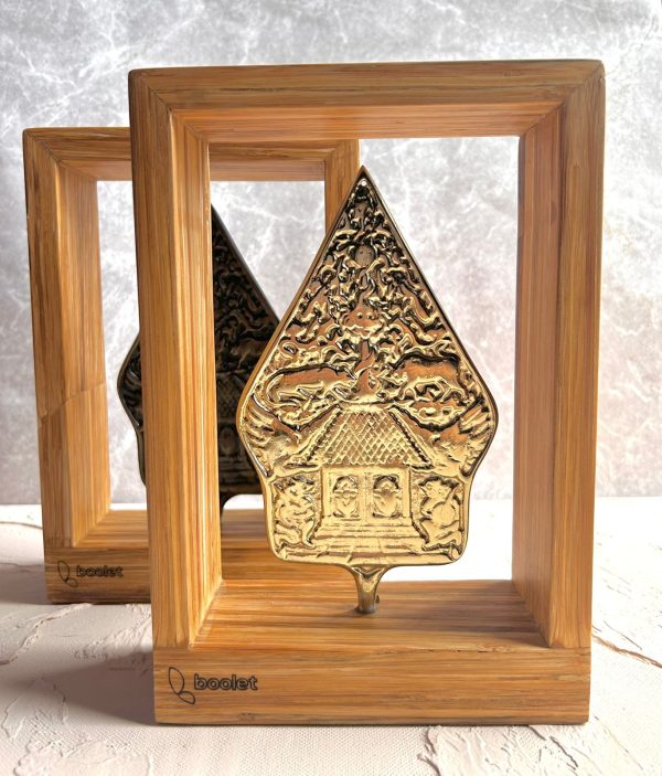 Souvenir pajangan frame wayang - customized